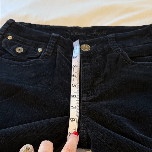 Suko Jeans Cords Elegant Black Corduroy Jeans Flare Pants Stretchy Women’s Sz 7 - Picture 12 of 14